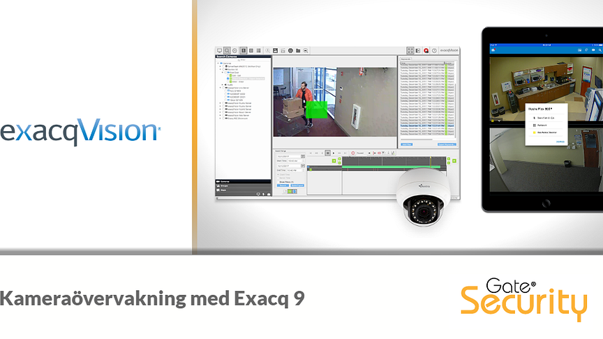 Kameraövervakning med Exacq 9