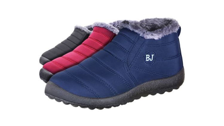 Boojoy Winter Boots, Men Womens Winter Snow Boots Waterproof Anti-Slip  Booties