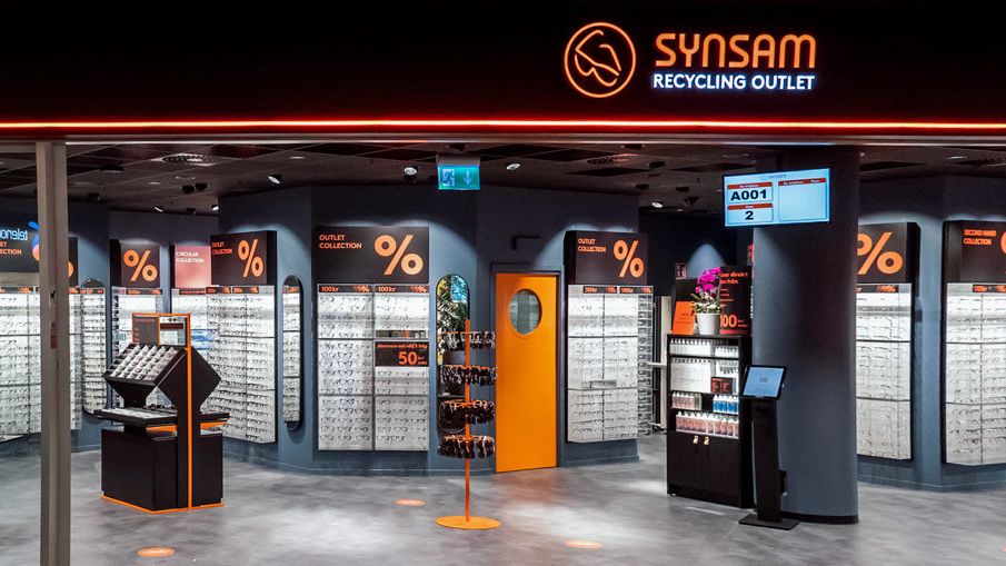 Encommium Indgang tavle Danmarks første Recycling Store for briller og solbriller | Profil Optik by  Synsam Danmark