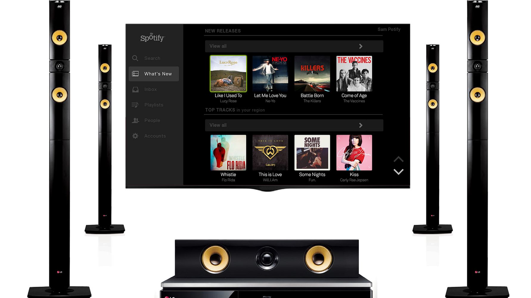 Spotify LG:n älykkäisiin AV-laitteisiin | LG Electronics Nordic