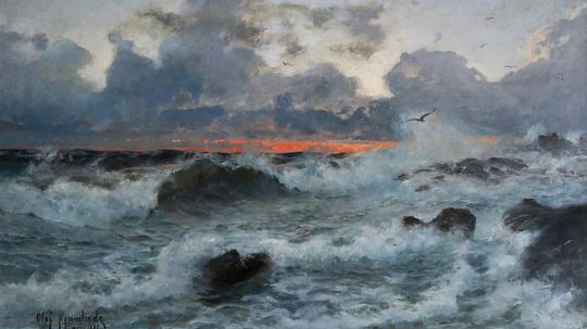 Olof Krumlinde, Havet, 1882. Privateje