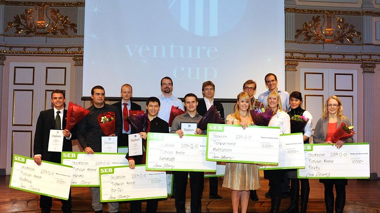 De tio bästa affärsidéerna i Venture Cup Öst prisade! 