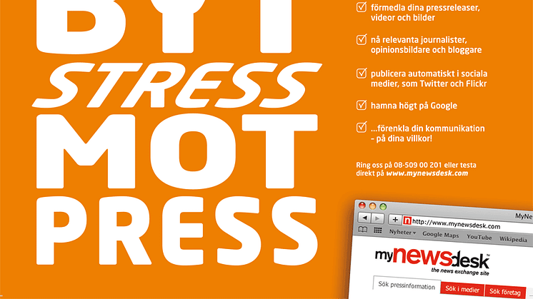 Byt stress mot press – om MyNewsdesks kampanj 