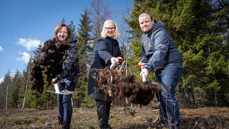 Malin Larsson, VD Luleå Energi, Carina Sammeli, Kommunalråd och Jens Lundqvist, styrelseordförande Luleå Energi