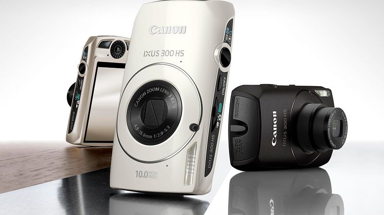 Canon IXUS 300 HS – den första IXUS-modellen med högkänslig CMOS-sensor och avancerad bildprocessor 