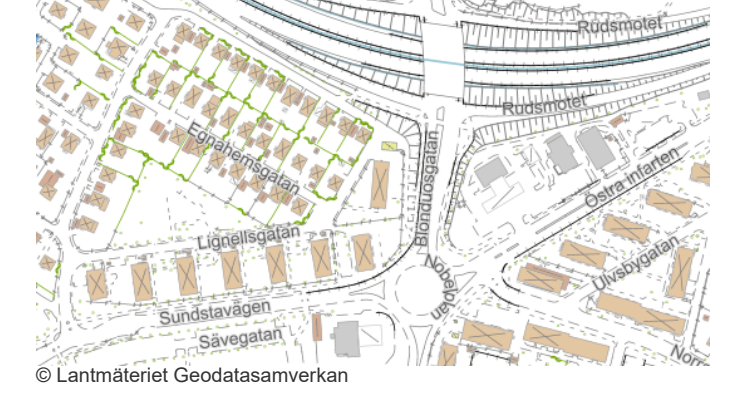 Trafikomledning_Rudsmotet_mot Sundsta Norrstrand Centrum