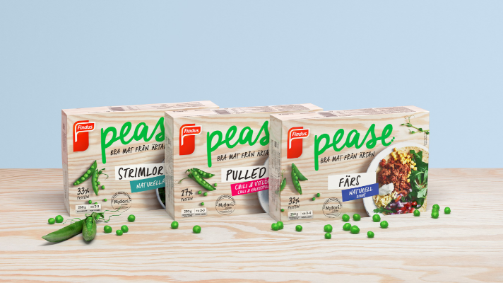Findus tar nästa steg i proteinskiftet och lanserar Pease – Bra mat från ärtan