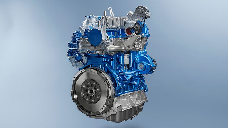Ny Ford Transit og Transit Custom får mer ytelser og lavere kostnader med avansert ny Ford EcoBlue-motor
