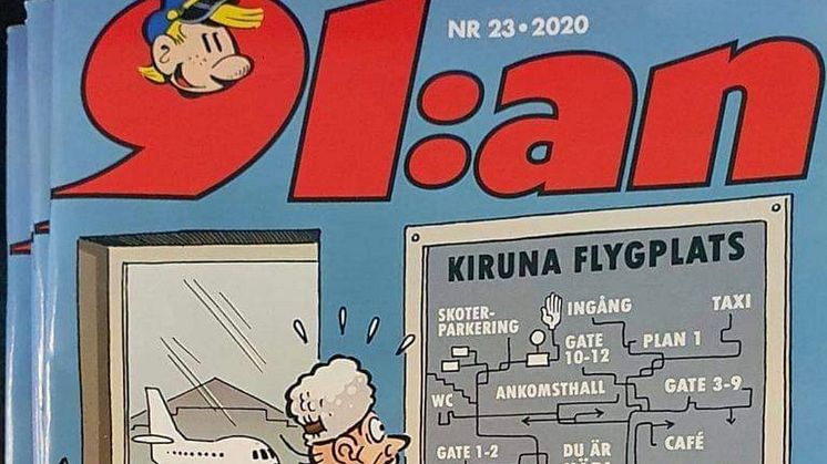 91:ans besök i Kiruna blev viralt