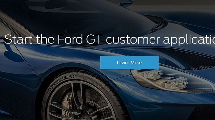 Ford GT application - UK