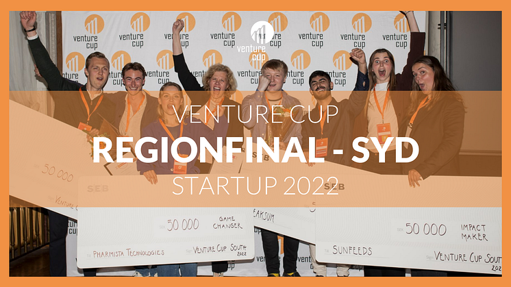 Vinnarna i Regionfinalen Syd i Venture Cup STARTUP 2022.