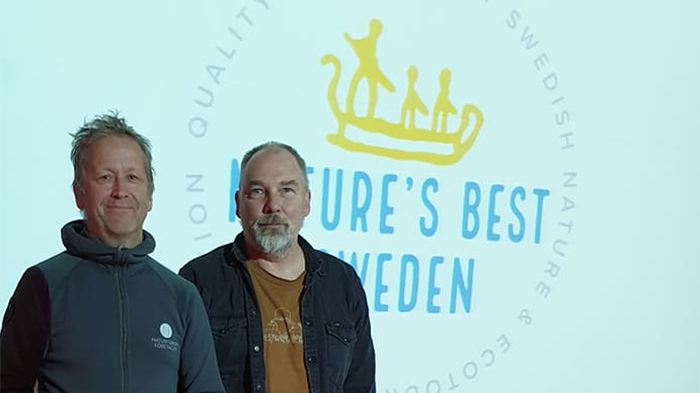 Joakim Hermanson, generalsekreterare Naturturismföretagen och Dan Jonasson, sakkunnig hållbar turism som gjort revideringen av Nature's Best nya kriterier.