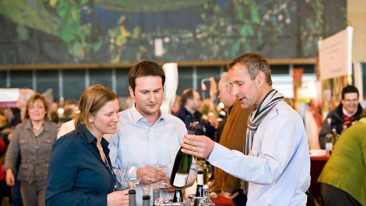 Weinverkostung auf der WeinMesse Rheinland-Pfalz