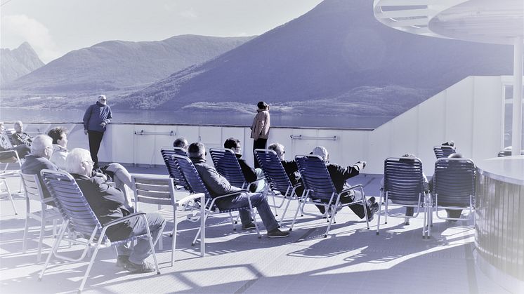 Ombord Hurtigruten.  Foto: Manne Mosten