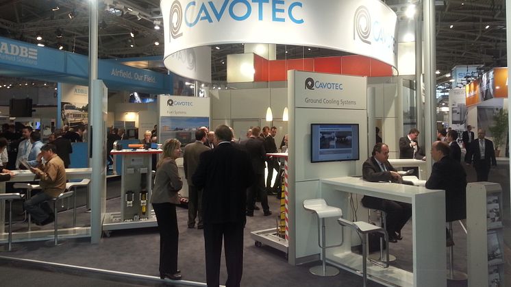 Visitors at the Cavotec stand at Inter Airport Europe