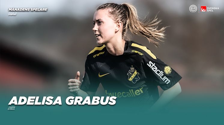 AIKs Adelisa Grabus vinner Månadens Spelare i maj