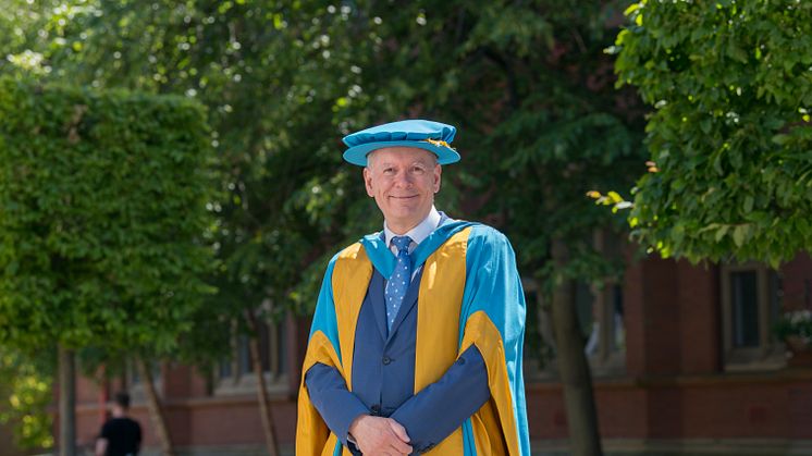 Professor Andrew Wathey, Northumbria University's former Vice-Chancellor and Chief Executive received his Honorary Degree on the University's City Campus, Newcastle.
