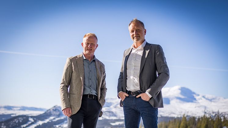 Dan Andersson, vd EcoDataCenter och Jacques Ejlerskov, vd WA3RM som står bakom en ny cirkulär industrisatsning på 18 miljarder kronor i Östersund.