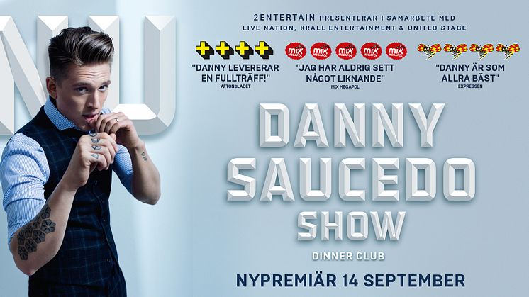 Danny Saucedo gör succé på Hamburger Börs och förlänger showen NU till och med 16 december.