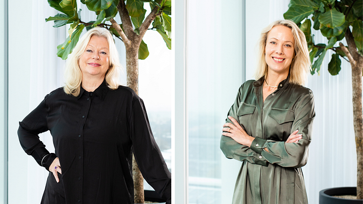 Louise Dolck Strömberg, Director HR och Linn Ahlström, Director Real Estate and Facilities på Axis Communications.