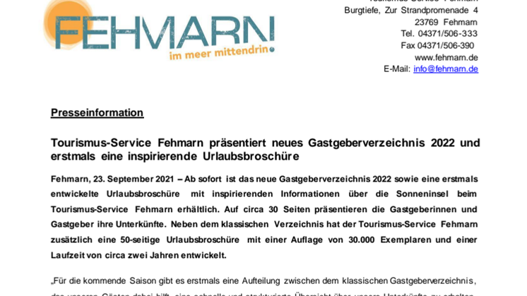Pressemitteilung_Tourismus-Service Fehmarn_GGV und Urlaubsbroschüre 2022.pdf