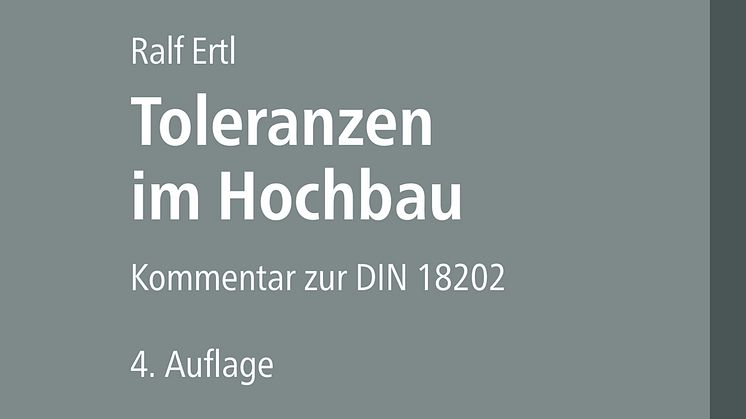 Toleranzen im Hochbau, 4. Auflage (2D/tif)
