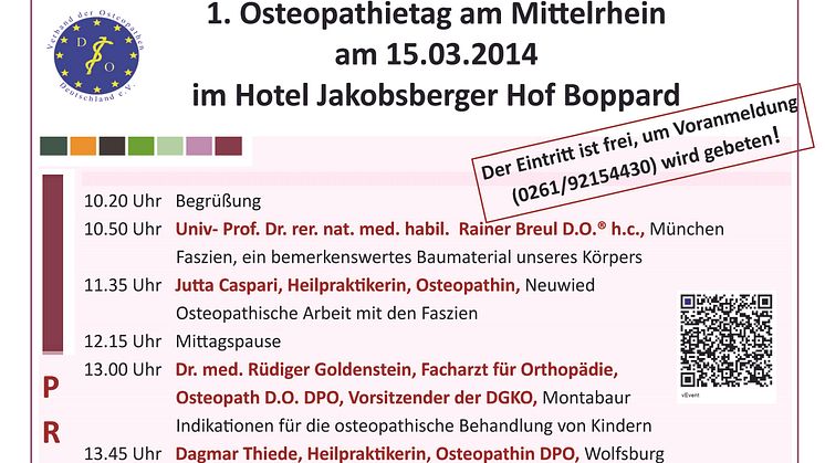 Erster Osteopathietag in Boppard am Mittelrhein