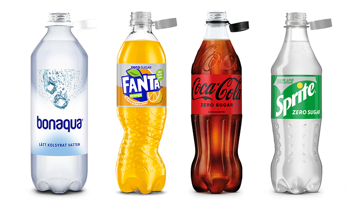 Coca-Cola i Sverige lanserar nya fastsittande korkar