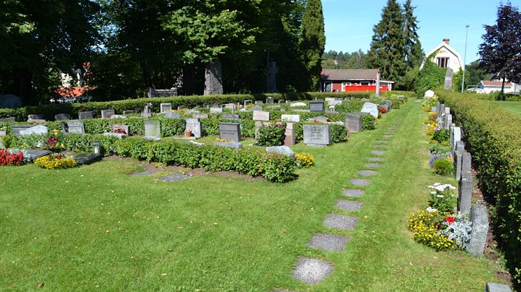 Norra kyrkogården i Lindesberg. Bildkälla: Lindesbergs kulturhistoriska arkiv, Tillväxtförvaltningens kulturenhet.