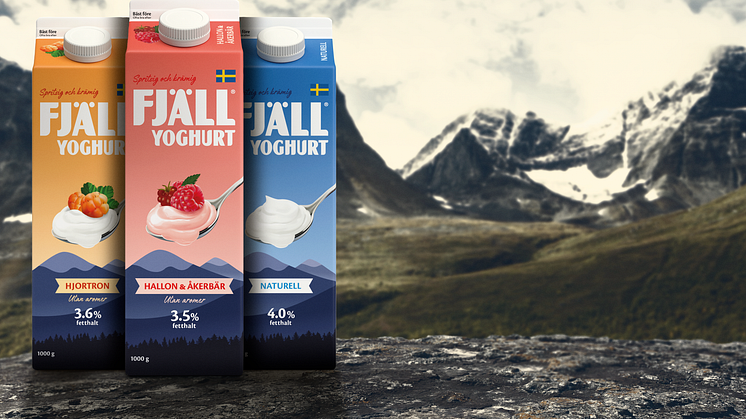 En efterlängtad nyhet:  Fjällyoghurt® med ny härligt spritsig och krämig karaktär i fler smaker.