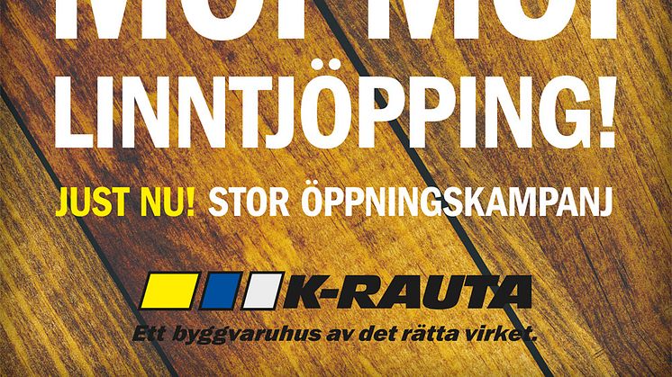 K-rauta öppnar nytt varuhus i Linköping