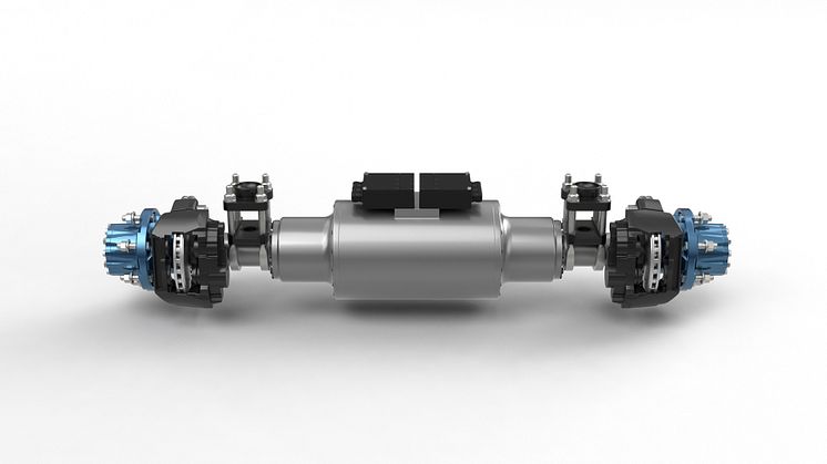 BPW drive axle for vehicles with a gross weight of up to 7.5 tonnes with 6,580-nanometre torque at the rear axle and battery power of 84 kilowatt-hours 