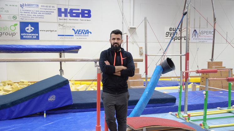 Hemen Kurda är grundare, ordförande och tränare i Göteborg Power Gymnastics.