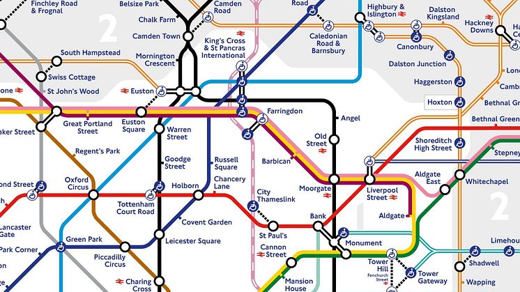 Thameslink traverses the Tube map: supporting safe travel through central London