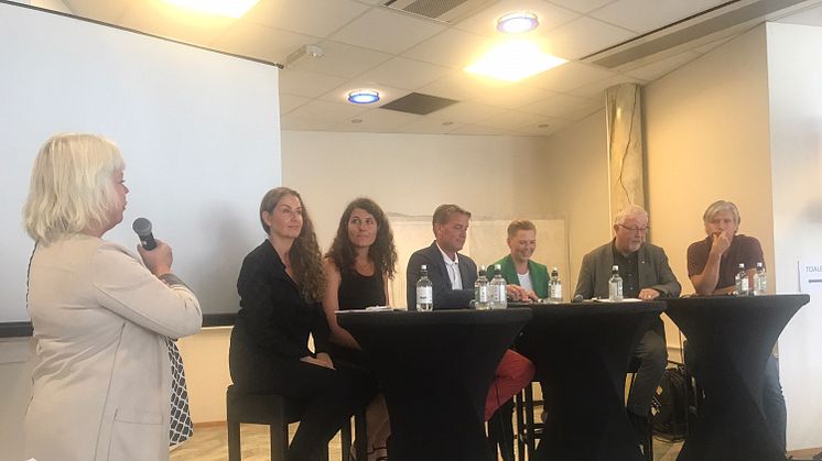 Debatt om grønne bygg på Arendalsuka 2017.