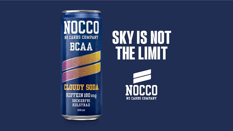 NOCCO släpper en ny smak som blir den tredje medlemmen i Soda-familjen – Cloudy Soda.