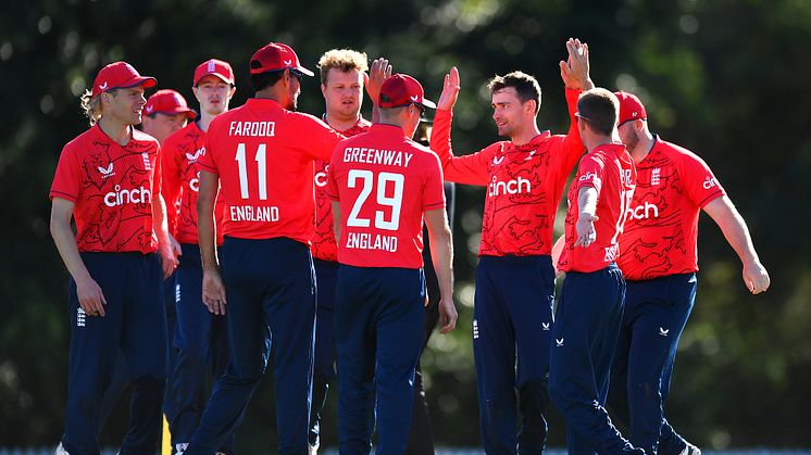 England Men's Deaf team celebrate a wicket in 2022. Photo: Getty Images