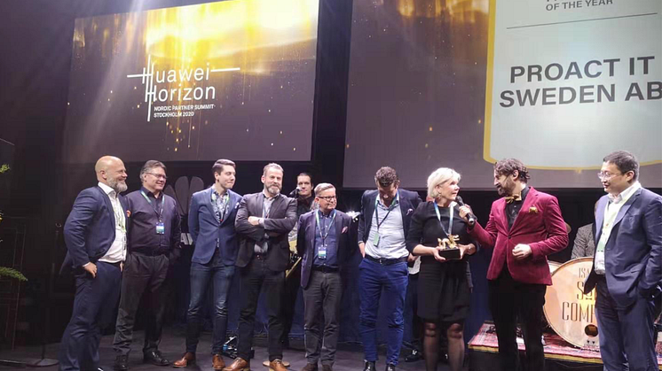 Proact IT Sweden vinnare Gulddraken 2020 - Nordic Partner of the Year