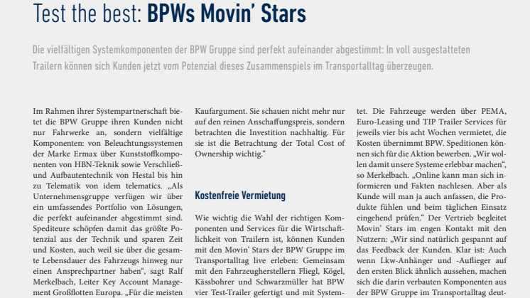 Test the best: BPWs Movin’ Stars