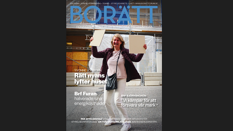 Årets fjärde nummer av tidningen Borätt ute nu. Fokus på EMD - Energi, Miljö och Digitalisering  
