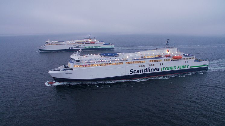 Scandlines' neue Hybridfähren "Copenhagen" und "Berlin"