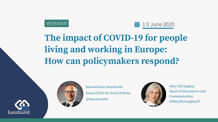 #AskTheExpert webinar 10 June: How are people living and working in the EU experiencing this pandemic?