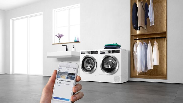 Bosch esittelee pyykinpesukoneiden ja kuivausrumpujen uuden sukupolven, jossa on älykkäitä ominaisuuksia