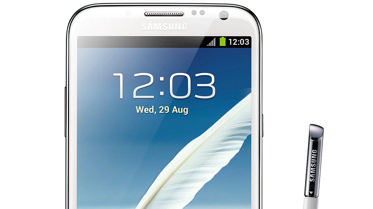 Samsung Galaxy Note II nu i butik