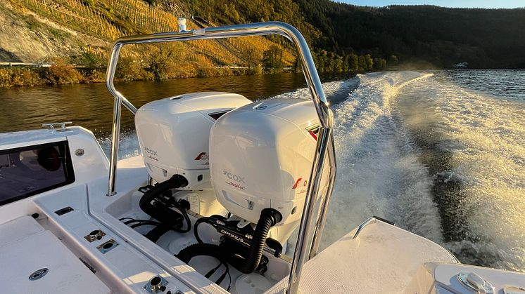 Cox Powertrain’s CXO300 diesel outboard engine has received approval to operate on Lake Constance, where strict environmental regulations are in place