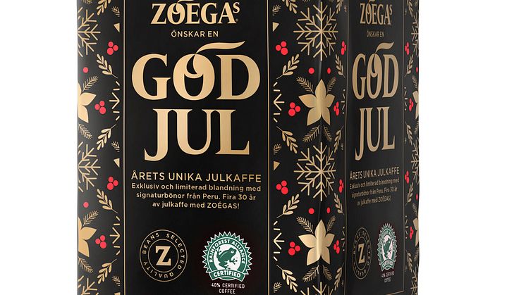 Zoégas julkaffe firar 30 år – kryddat med kärlek och bönor från Peru 