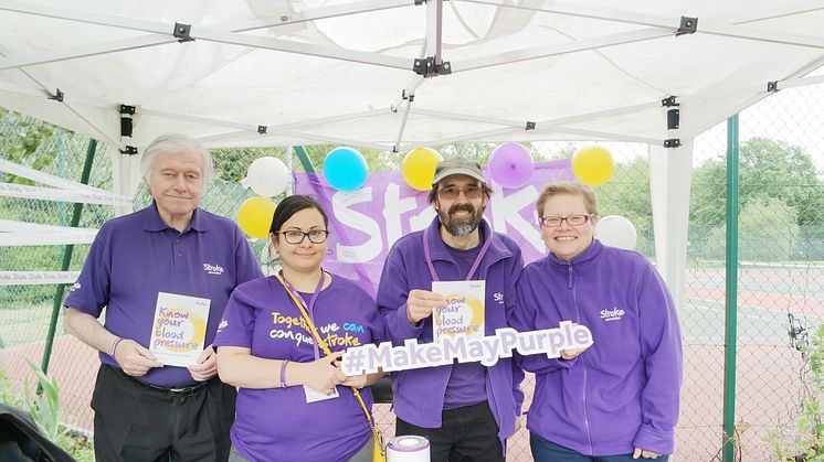 ​Battersea Park makes May purple for the Stroke Association