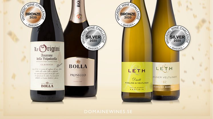 ​Domaine Wines vinnarviner i Vinordic Wine Challenge 2020