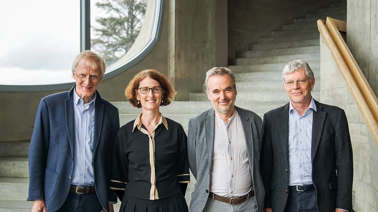 Leitung der Pädagogischen Sektion am Goetheanum: Claus-Peter Röh (bis Mitte 2021), Constanza Kaliks (ab 2022), Philipp Reubke (seit Oktober 2020) und Florian Osswald (bis Anfang 2022) (Foto: Xue Li)