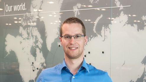 Jochen Breuer, försäljningsingenjör hos ebm-papst i Mulfingen, representerade ebm-papst när priserna vid German Data Center Award delades ut.